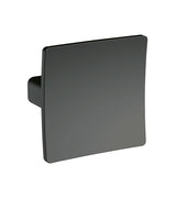 Modern Splash Square Brushed Pewter Square Dished Knob Handle