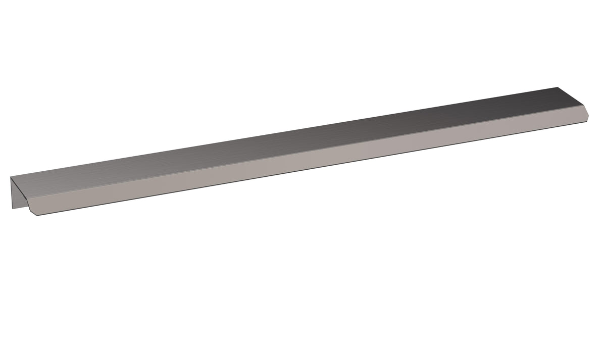 300mm Brushed Pewter Finger Pull Handle