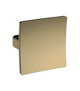 Modern Splash Square Brushed Brass Square Dished Knob Handle