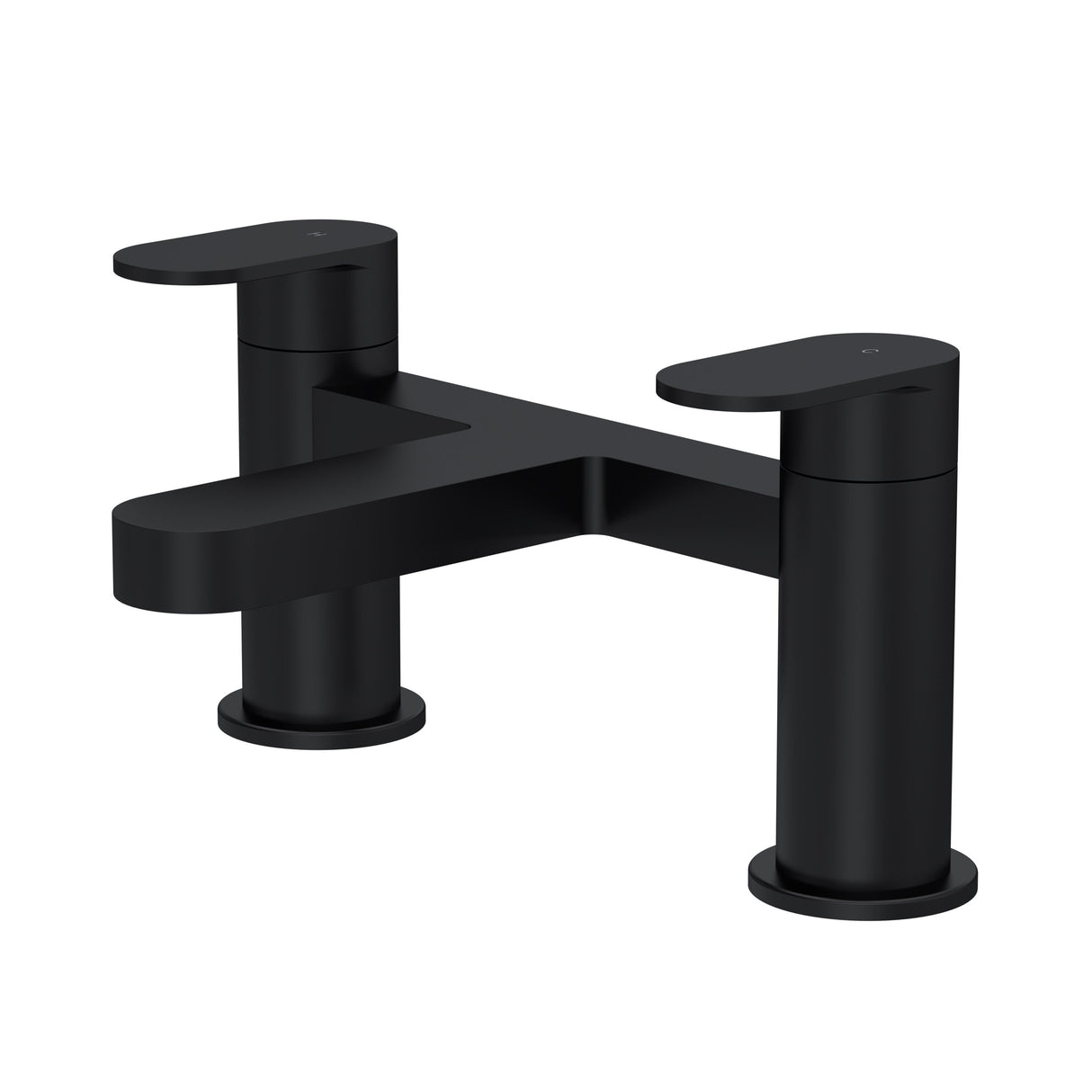 Modern Splash choice Halstatt Matt Black Bath Filler