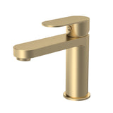 Modern Splash choice Halstatt Brushed Brass Mono Basin Mixer With Push Button Waste
