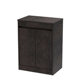 Modern Splash 600mm metallic Slate 2 Door Floor Standing Vanity Unit With Co-ordinating Worktop
