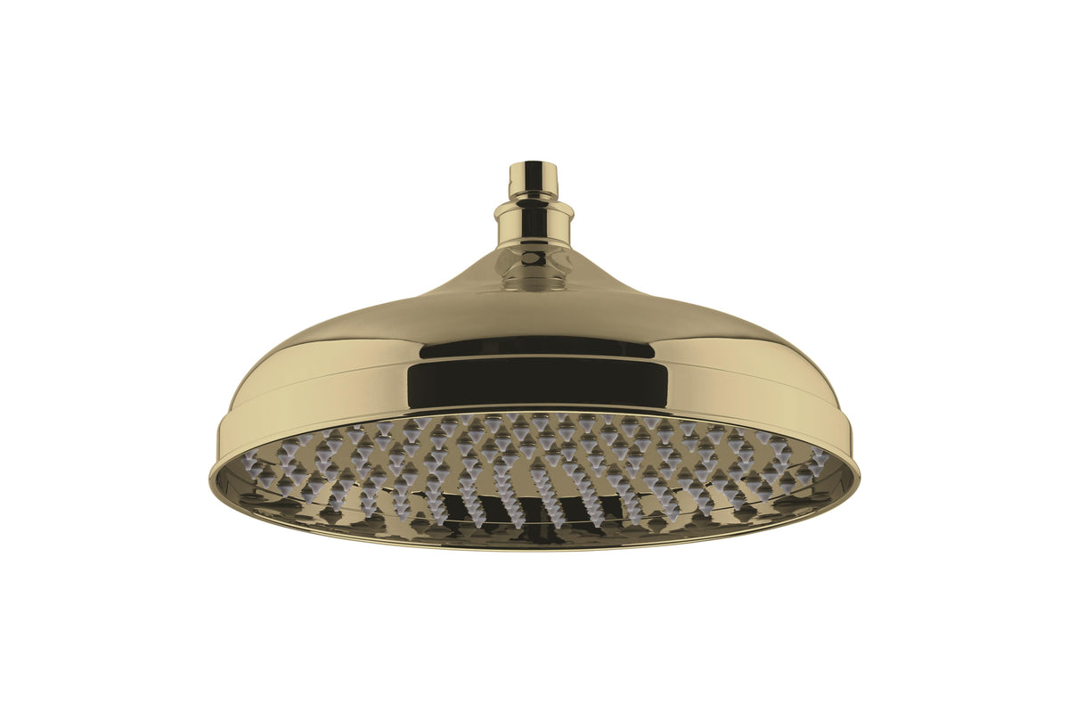 Brushed Brass 300mm Fixed Shower Head