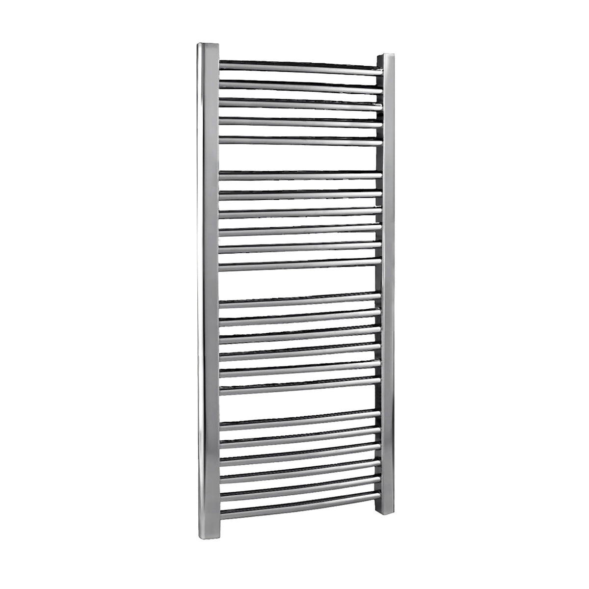 Modern Splash 1100mm x 500mm Chrome Vertical Curved Ladder Rail