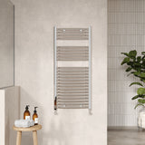 Modern Splash 1100mm x 500mm Chrome Vertical Curved Ladder Rail