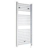 Modern Splash  Chrome 1100mm x 500mm Vertical Electric Heated Towel Rail