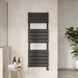 Anthracite 1213mm x 500mm Vertical Electric Heated Towel Rail