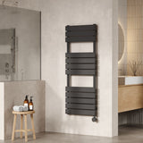 Anthracite 1213mm x 500mm Vertical Electric Heated Towel Rail