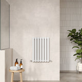 Revive High Gloss White 600mm x 412mm Horizontal Double Panel Radiator