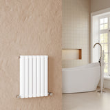 Revive High Gloss White 600mm x 412mm Horizontal Double Panel Radiator