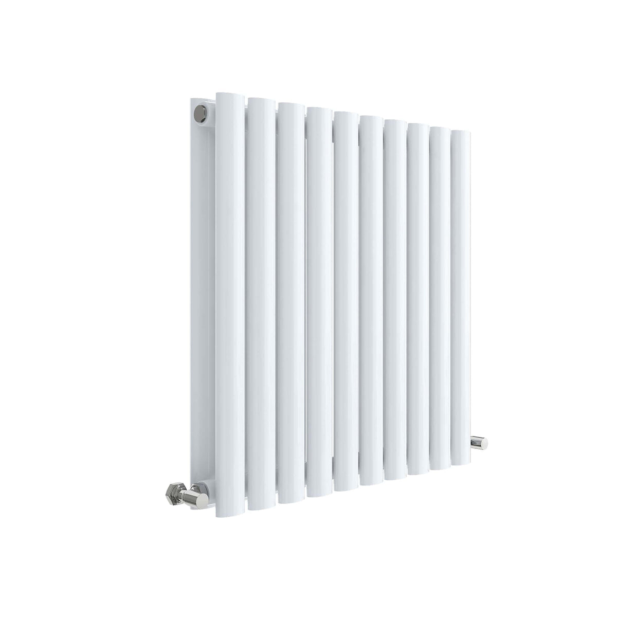 Revive High Gloss White 600mm x 586mm Horizontal Double Panel Radiator