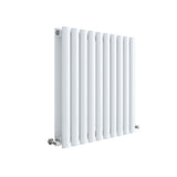 Revive High Gloss White 600mm x 586mm Horizontal Double Panel Radiator