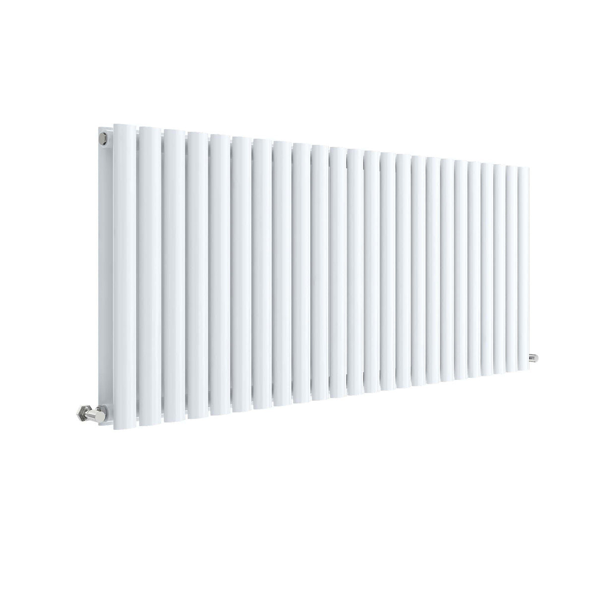 Revive High Gloss White 1398 x 600mm Horizontal Double Panel Radiator