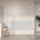 Revive High Gloss White 1572 x 600mm Horizontal Double Panel Radiator