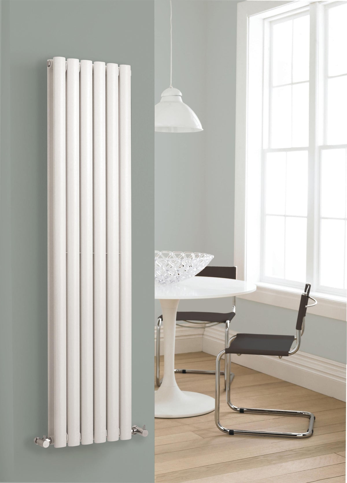 Revive White 1500mm x 354mm Vertical Double Panel Radiator