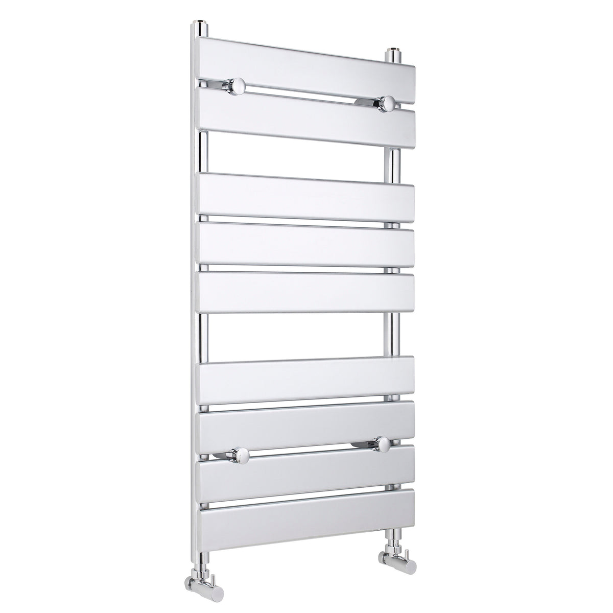 Piazza Chrome 950mm x 500mm Horizontal Heated Towel Rail