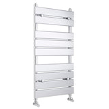 Piazza Chrome 950mm x 500mm Horizontal Heated Towel Rail