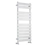 Piazza Chrome 1200mm x 500mm Horizontal Heated Towel Rail