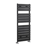 Piazza Anthracite 1213mm x 500mm Horizontal Heated Towel Rail