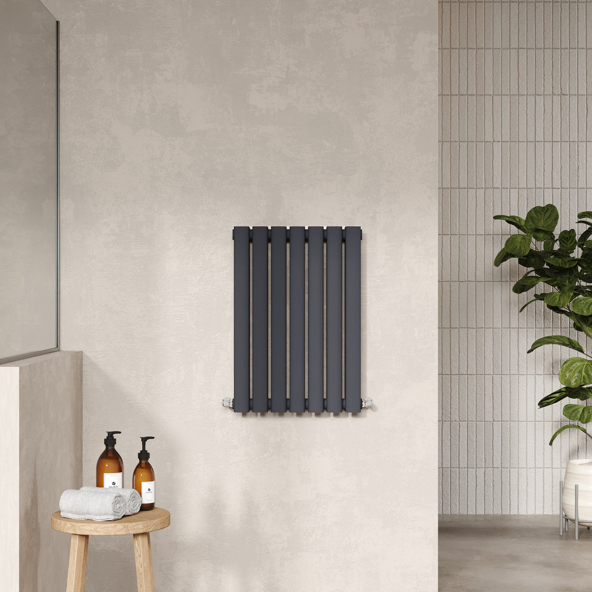 Revive Anthracite 600mm x 412mm Horizontal Double Panel Radiator