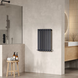 Revive Anthracite 600mm x 412mm Horizontal Single Panel Radiator