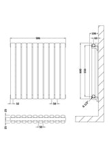 Revive Anthracite 600mm x 586mm Horizontal Double Panel Radiator