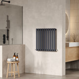 Revive Anthracite 600mm x 586mm Horizontal Single Panel Radiator