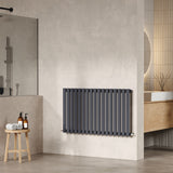 Revive Anthracite 992mm x 600mm Horizontal Single Panel Radiator