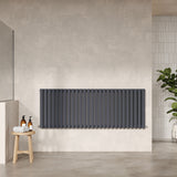 Revive Anthracite 1572mm x 600mm Horizontal Double Panel Radiator