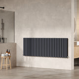 Revive Anthracite 1572mm x 600mm Horizontal Double Panel Radiator