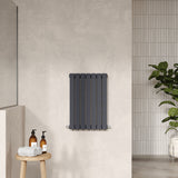 Sloane Anthracite 600mm x 412mm Horizontal Double Panel Radiator