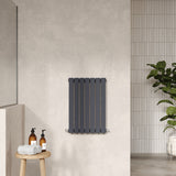 Sloane Anthracite 600mm x 412mm Horizontal Single Panel Radiator