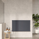 Sloane Anthracite 992mm x 600mm Horizontal Double Panel Radiator