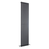 Sloane Anthracite 1800mm x 354mm Vertical Single Panel Radiator