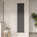Sloane Anthracite 1500mm x 354mm Vertical Double Panel Radiator