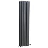 Revive Anthracite 1500mm x 354mm  Vertical Double Panel Radiator