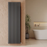 Revive Anthracite 1800mm x 528mm  Vertical Double Panel Radiator