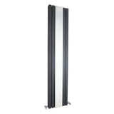 Sloane Anthracite 1800mm x 381mm  Vertical Double Panel Radiator