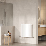 Modern Splash White 600mm x 586mm Horizontal Single Panel Radiator
