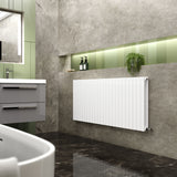 Modern Splash White 1398 x 600mm Horizontal Double Panel Radiator