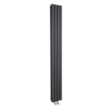 Revive Anthracite 1800mm x 236mm  Vertical Double Panel Radiator