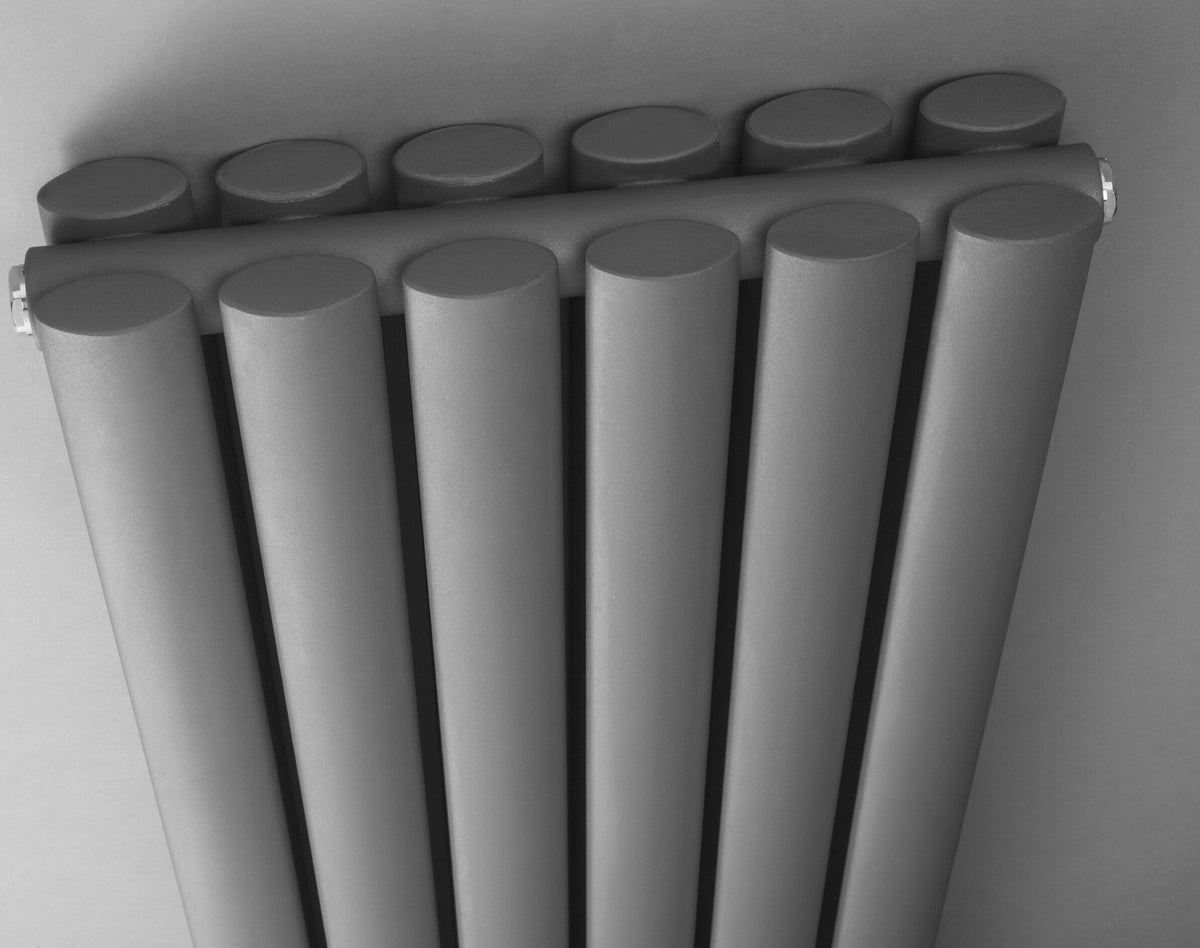 Revive Anthracite 1800mm x 236mm  Vertical Double Panel Radiator