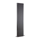 Modern Splash Anthracite 1500mm x 383mm  Vertical Single Panel Radiator