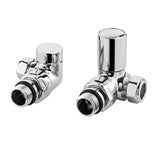 Modern Splash  Chrome Corner Radiator Valve Pack (Pairs)