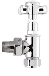 Crosshead Chrome Angled Radiator Valve Pack (Pairs)
