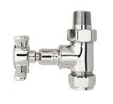Chrome Crosshead Straight Radiator Valve Pack (Pairs)