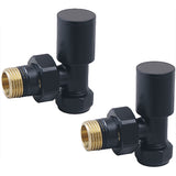 Modern Splash choice Black Angled Radiator Valves