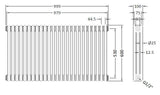 Colosseum White 1000mm x 600mm Vertical Column Radiator