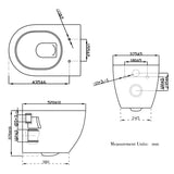 Modern Splash Wall Hung Toilet Whit-TO-085