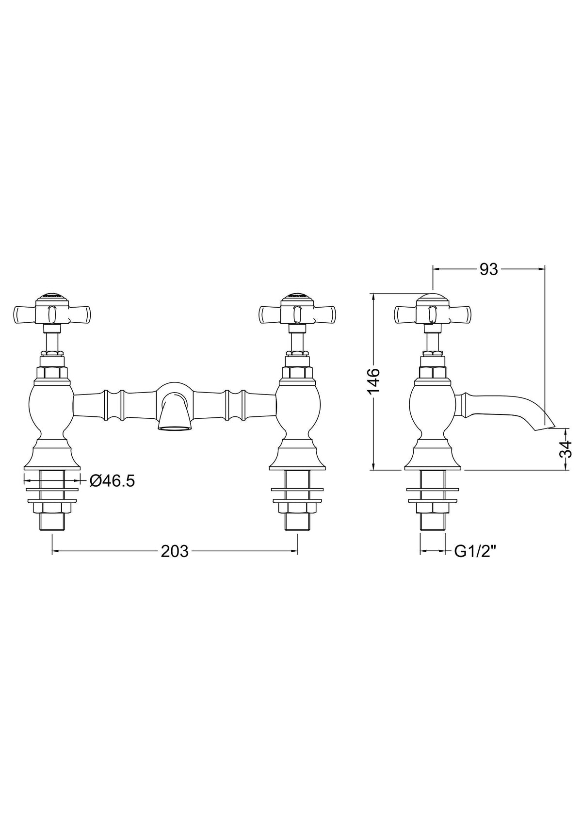 Modern Splash Chrome Basin Mixer